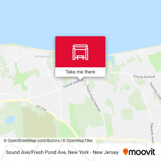 Sound Ave/Fresh Pond Ave map