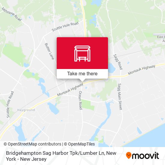 Mapa de Bridgehampton Sag Harbor Tpk / Lumber Ln