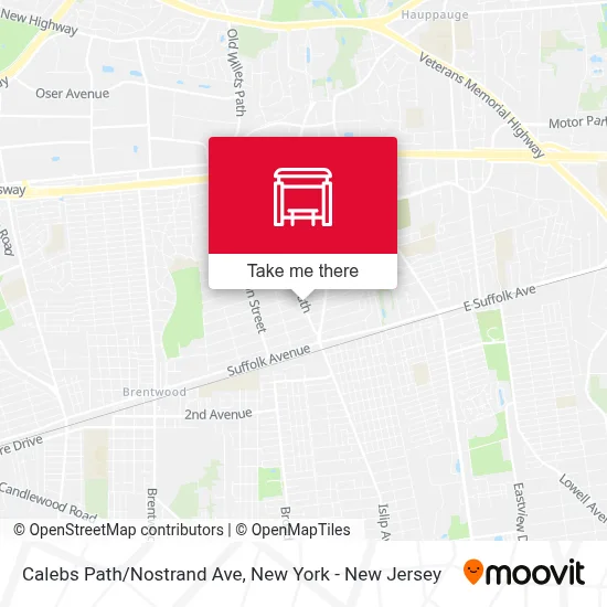 Calebs Path/Nostrand Ave map