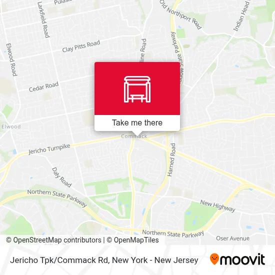 Jericho Tpk/Commack Rd map