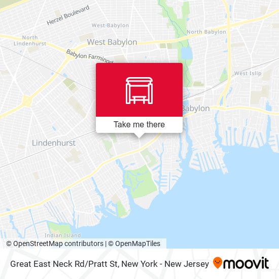Great East Neck Rd/Pratt St map