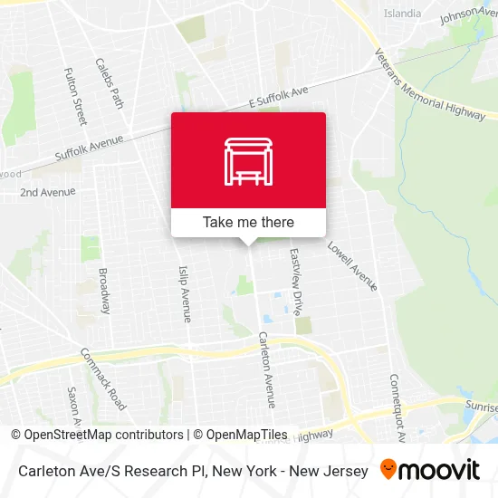 Carleton Ave/S Research Pl map