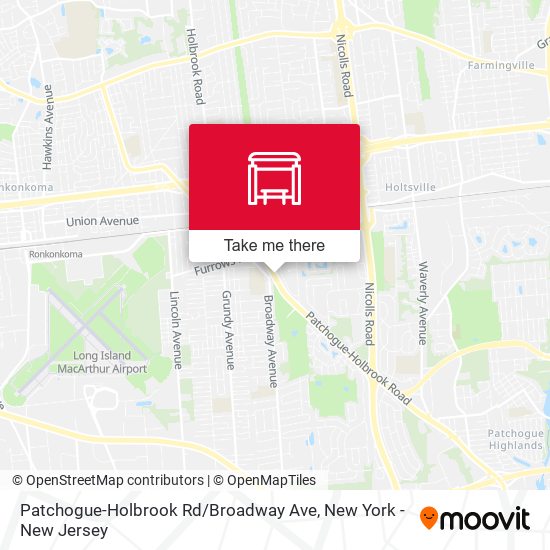 Patchogue-Holbrook Rd / Broadway Ave map