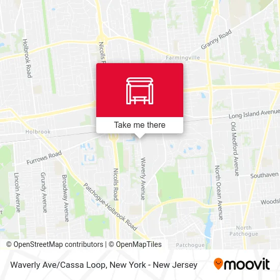 Waverly Ave/Cassa Loop map