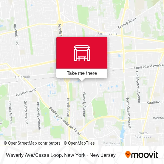 Waverly Ave/Cassa Loop map