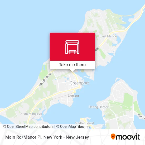 Main Rd/Manor Pl map