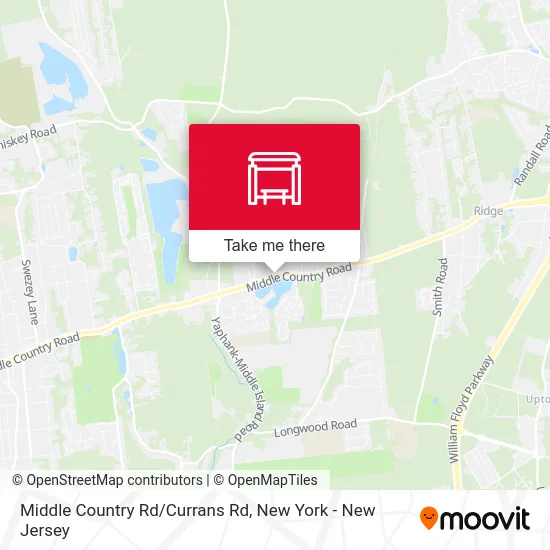 Middle Country Rd/Currans Rd map