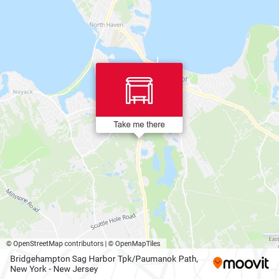 Bridgehampton Sag Harbor Tpk / Paumanok Path map
