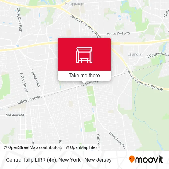 Central Islip LIRR (4e) map