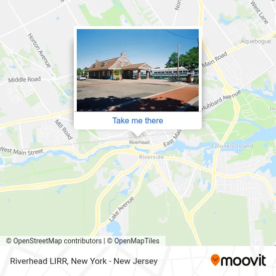 Riverhead LIRR map