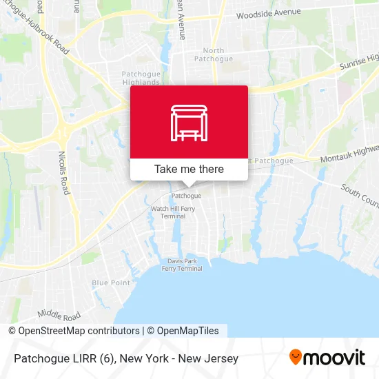 Patchogue LIRR (6) map