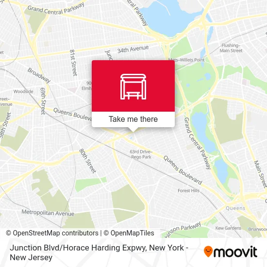 Junction Blvd / Horace Harding Expwy map