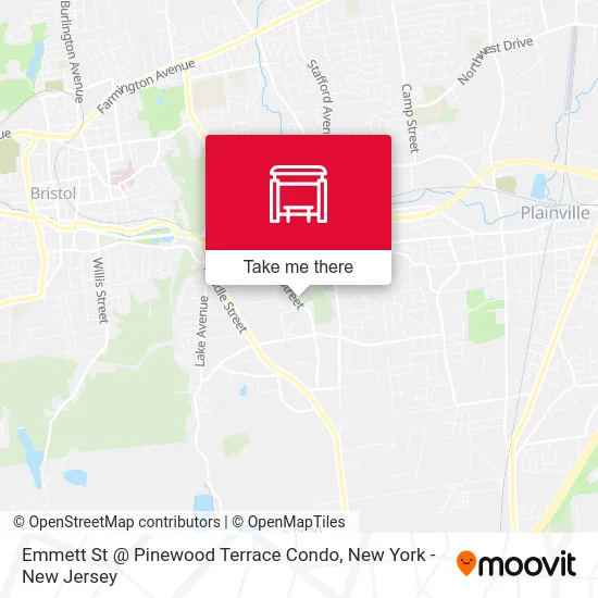 Emmett St @ Pinewood Terrace Condo map
