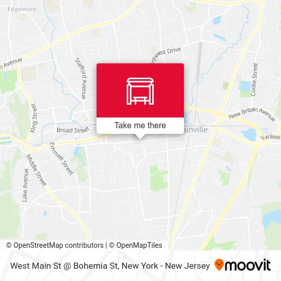 West Main St @ Bohemia St map