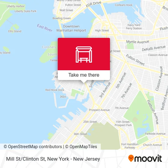 Mill St/Clinton St map