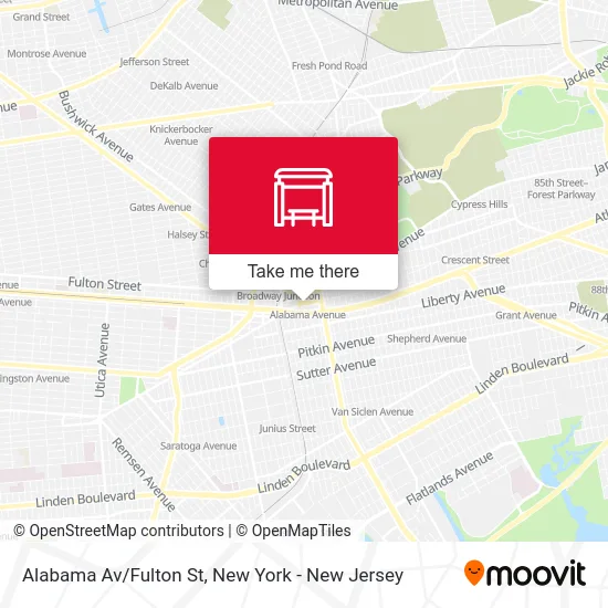 Alabama Av/Fulton St map