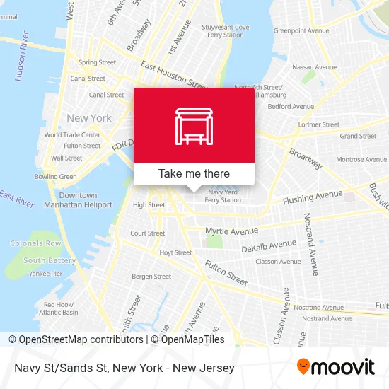 Navy St/Sands St map