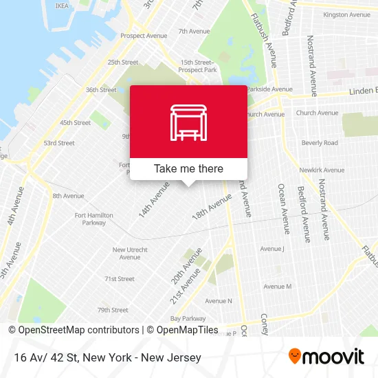 16 Av/ 42 St map