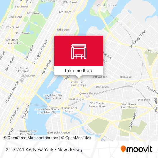 21 St/41 Av map