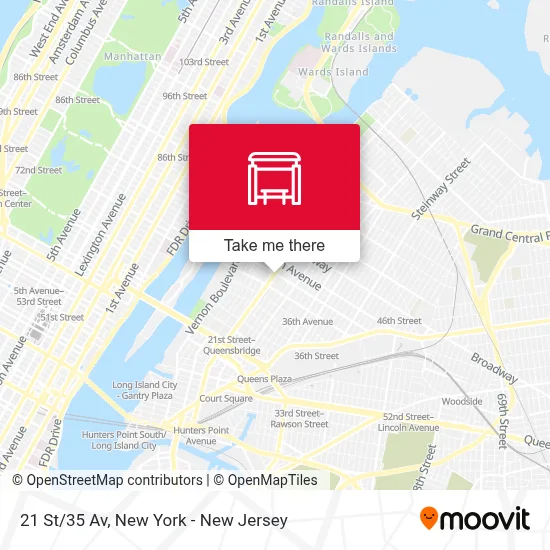 21 St/35 Av map