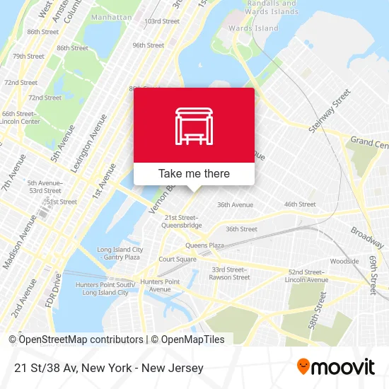 21 St/38 Av map