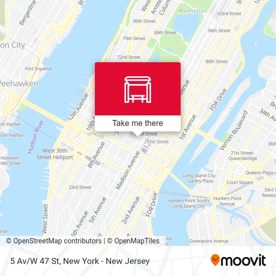 5 Av/W 47 St map