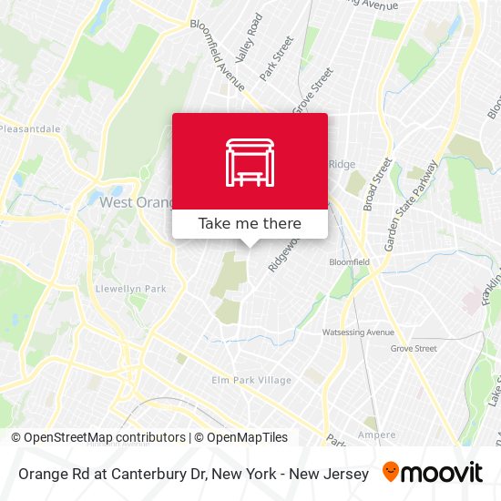 Orange Rd at Canterbury Dr map