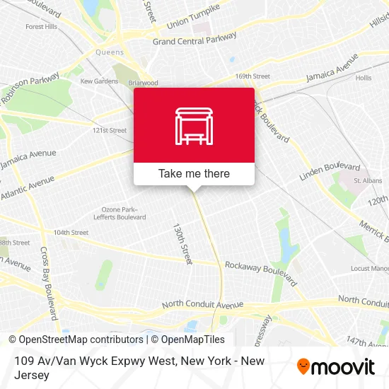 109 Av/Van Wyck Expwy West map