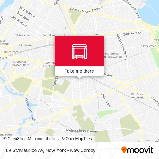 69 St/Maurice Av map