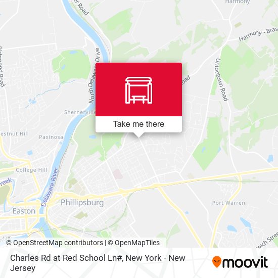Charles Rd at Red School Ln# map