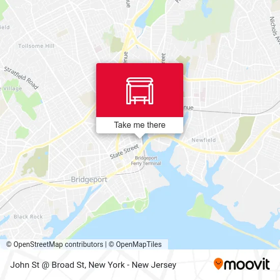 John St @ Broad St map