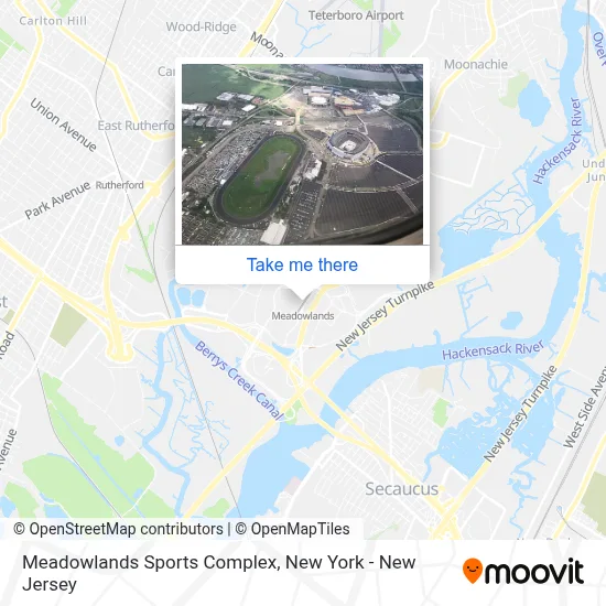 Meadowlands Sports Complex map