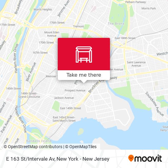Mapa de E 163 St/Intervale Av