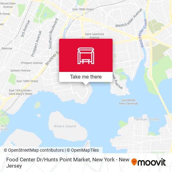 Mapa de Food Center Dr / Hunts Point Market
