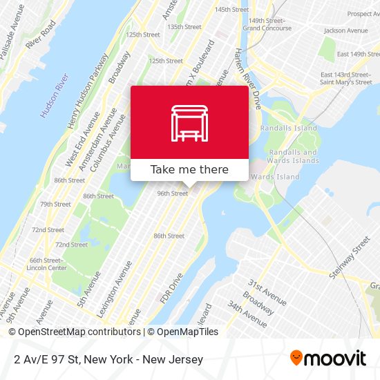 2 Av/E 97 St map