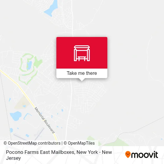 Pocono Farms East Mailboxes map