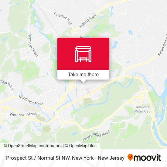 Prospect St / Normal St NW map