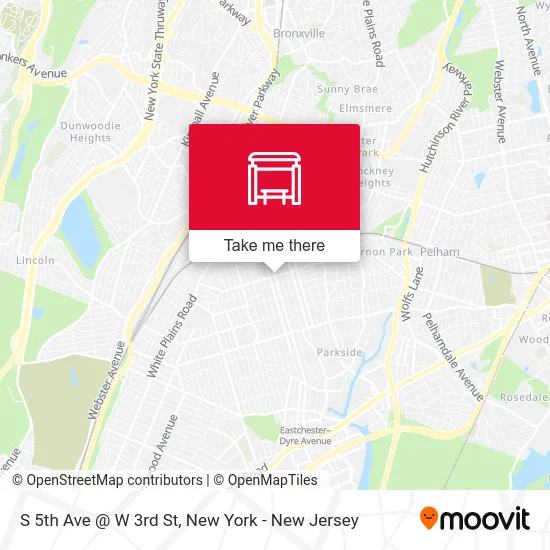 S 5th Ave @ W 3rd St map