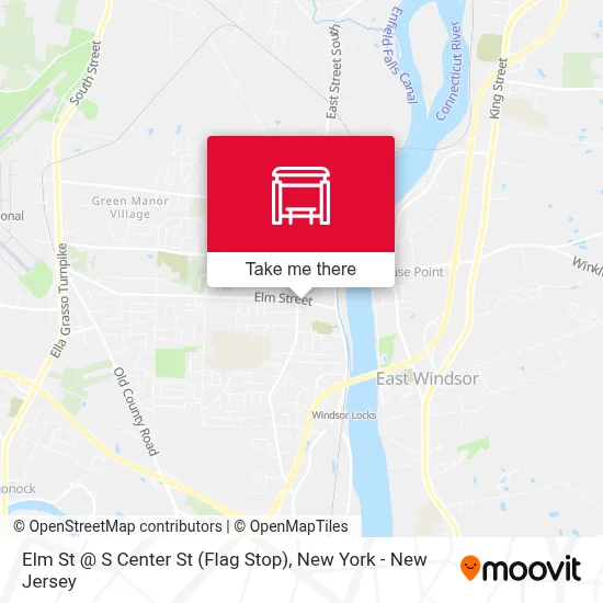 Elm St @ S Center St (Flag Stop) map