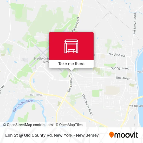 Elm St @ Old County Rd map