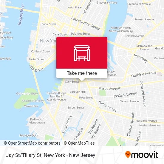 Jay St/Tillary St map