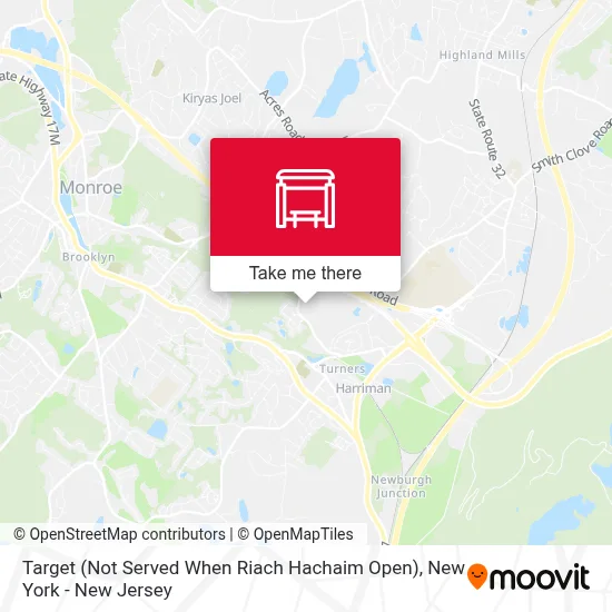 Target (Not Served When Riach Hachaim Open) map