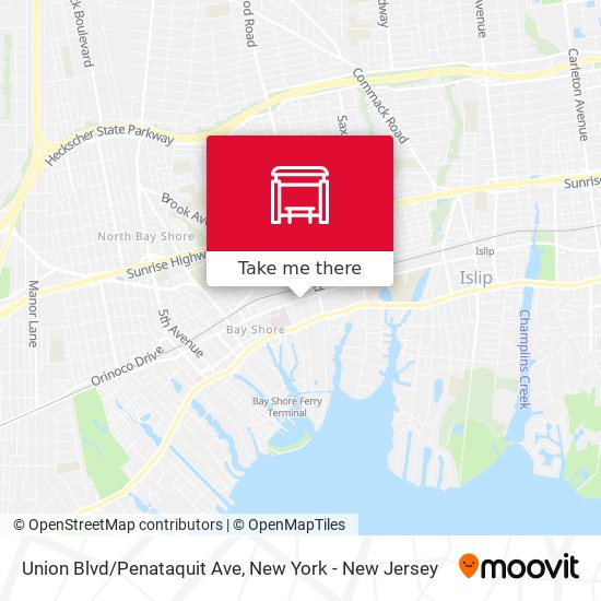 Mapa de Union Blvd/Penataquit Ave