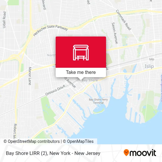Bay Shore LIRR (2) map
