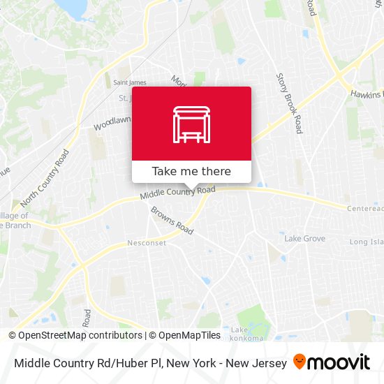 Mapa de Middle Country Rd/Huber Pl