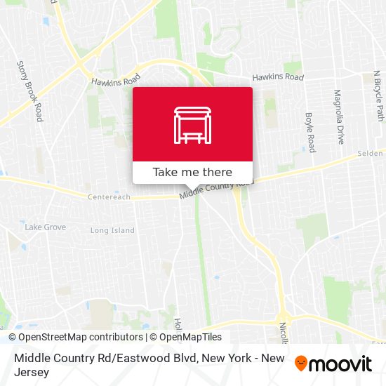 Middle Country Rd / Eastwood Blvd map