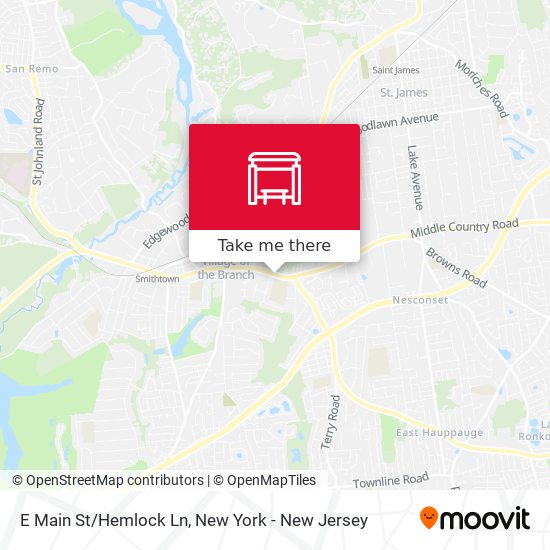 Mapa de E Main St/Hemlock Ln