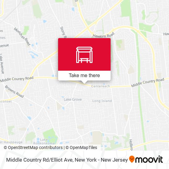 Mapa de Middle Country Rd/Elliot Ave