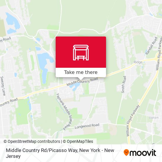 Middle Country Rd/Picasso Way map