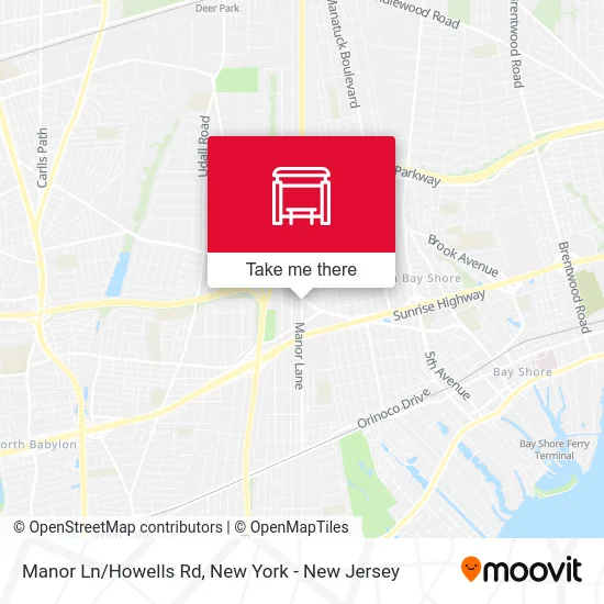 Manor Ln/Howells Rd map